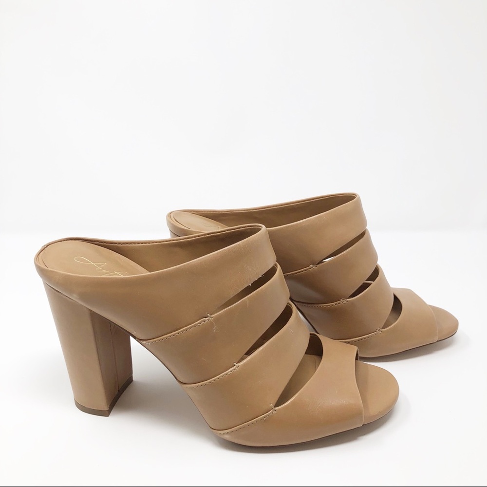 🌺Arturo Chiang Tan Summer Block Heels